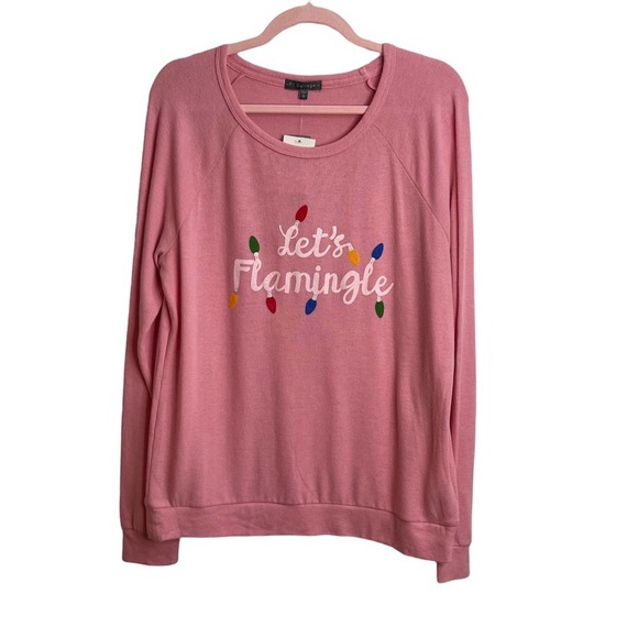 PJ Salvage Other - PJ Salvage Let’s Flamingle Pink Sleep Pajama Shirt NWT